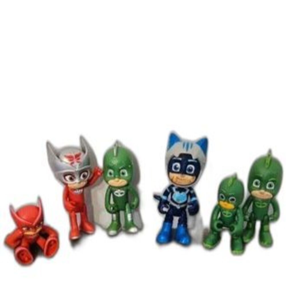 PJ Masks Action Figure Bundle Lot of 6 Catboy Owlette Gekko Toys - ITEM #2796